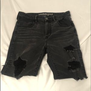 American Eagle | Black hi-rise jeggings